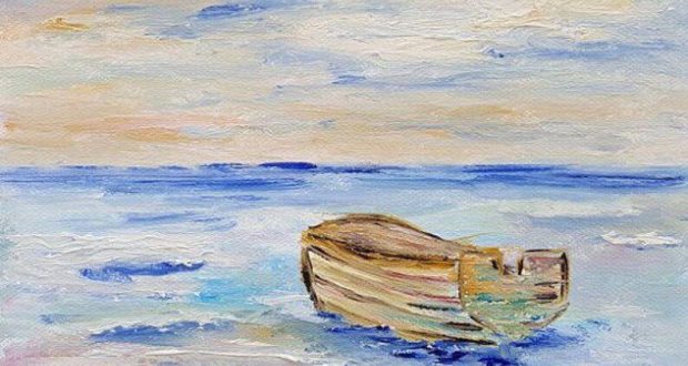 قایق کوچک بر پهنه‌ی آبی‌ها – مسعود بربر