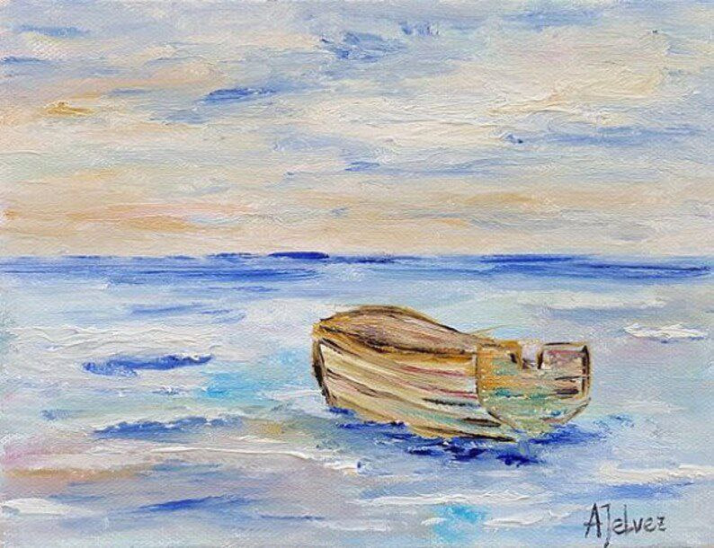 قایق کوچک بر پهنه‌ی آبی‌ها - مسعود بربر