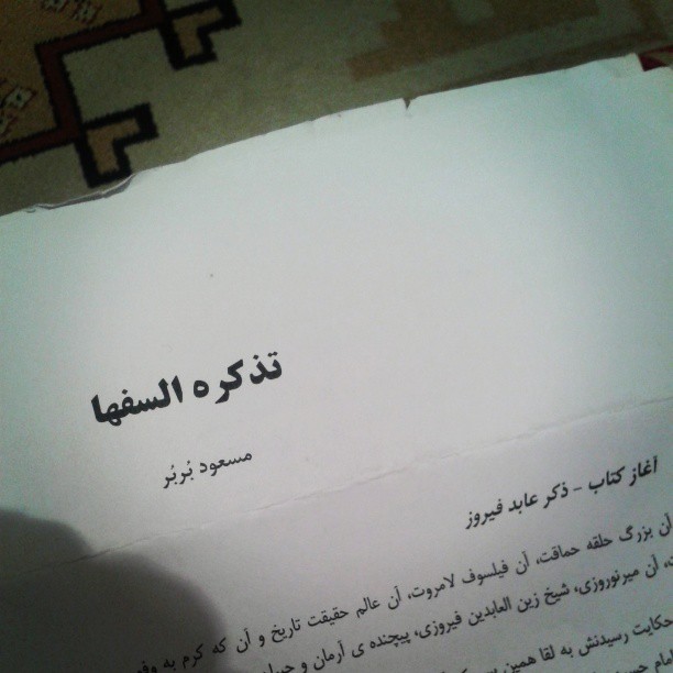 همراه‌نگاره:  تذکره السفها