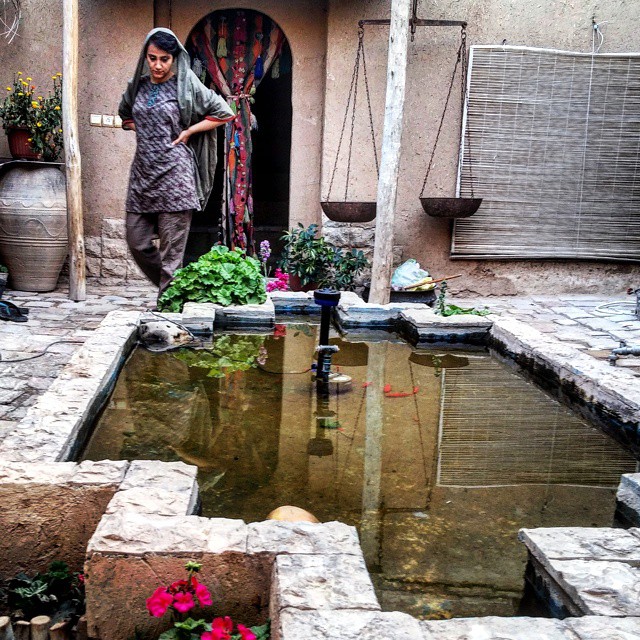 نگاره:  حیاط کوچک خانه